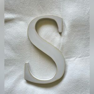White Letter S